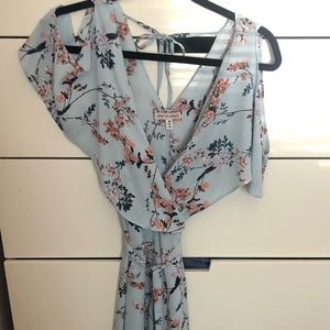 MIDI dress. Super cute. Wrap around. Tie back